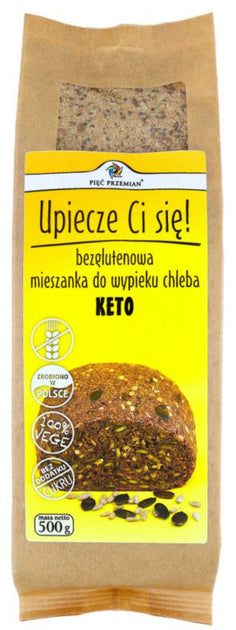 Eine Mischung zum Backen von glutenfreiem Keto-Brot 500 g FÜNF ÄNDERUNGEN - Biogo.de