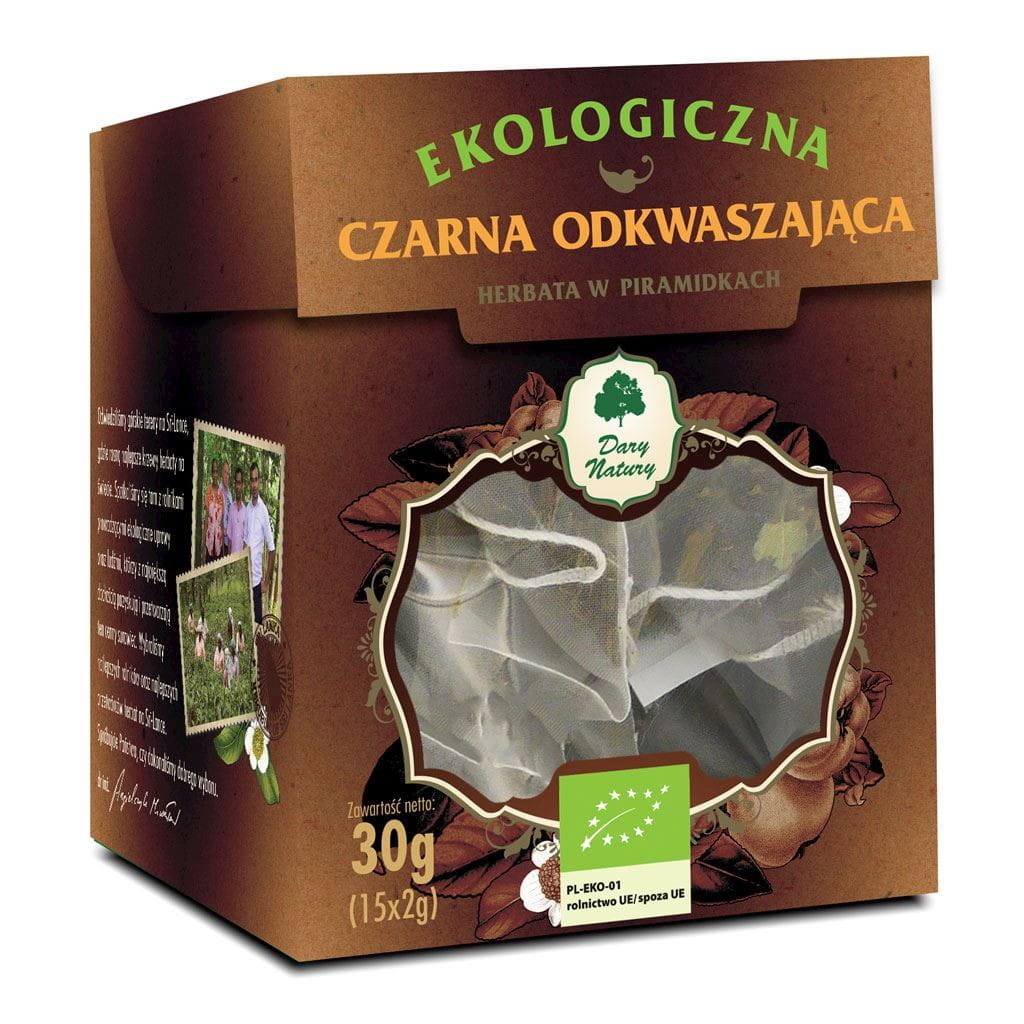 Schwarzer Tee entsäuernd BIO Pyramiden (15 x 2 g) - GESCHENKE DER NATUR