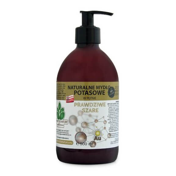 Echte graue Seife mit Gold au monoatomische ionische Flüssigkeit 500ml SOAP BACK TO NATURE