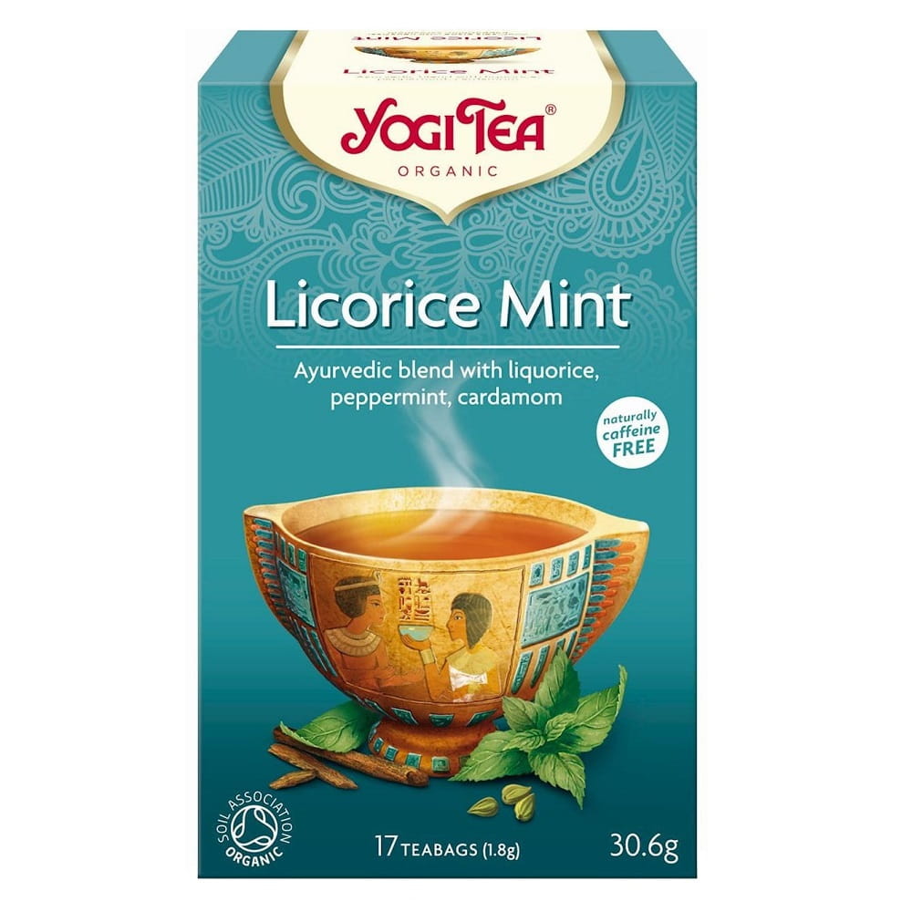Pfefferminztee mit Süßholz (Süßholzminze) BIO (17 x 18 g) 306 g - YOGI TEA