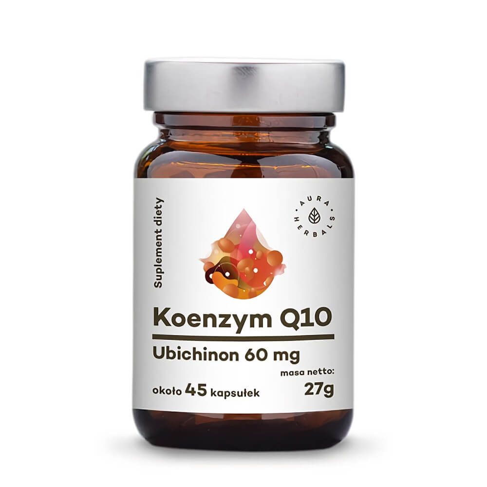 Coenzym Q10 Ubichinon 60mg 45 Kapseln 27g AURA HERBALS