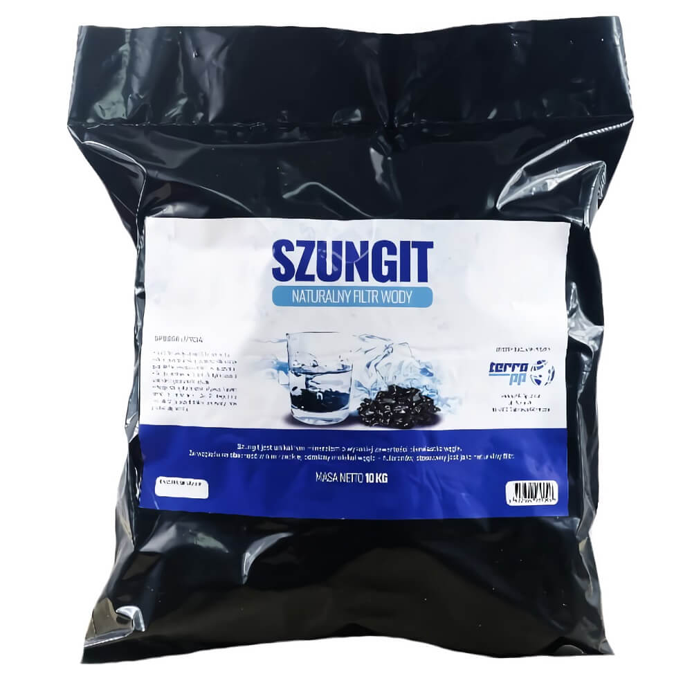 Naturwasserfilter Schungit Körnung S Durchmesser 5 - 10mm 10kg TERRA PP