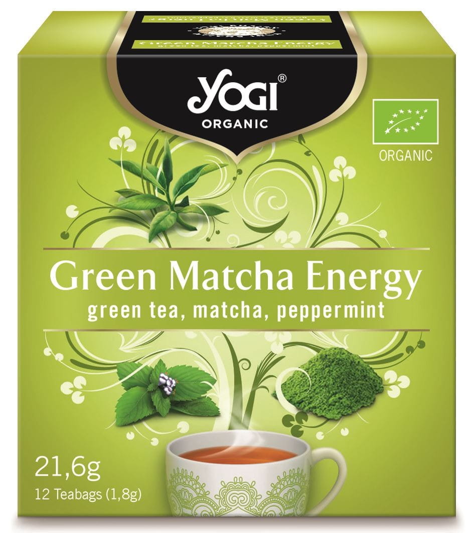 Grüner Matcha Energietee (minzgrüner Tee) BIO (12 x 18 g) 216 g - YOGI