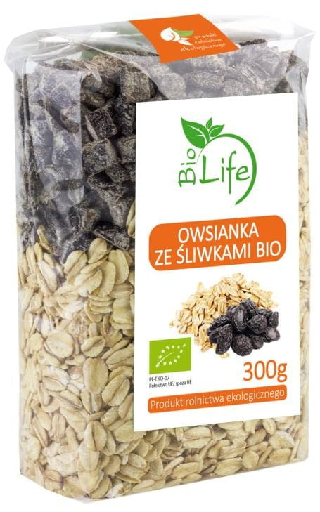 Haferflocken mit Pflaumen 300g ECO BIO LIFE