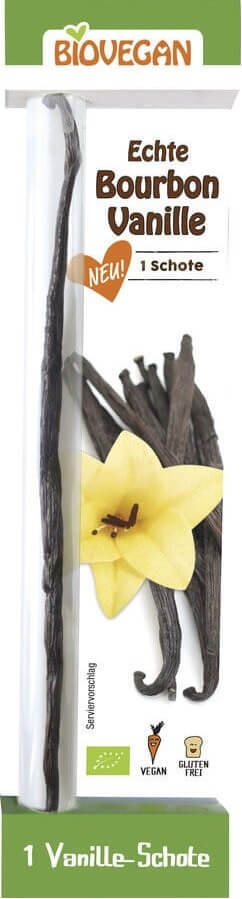 Glutenfreie Bourbon-Vanilleschote BIO (1 Stück a) - BIO VEGAN