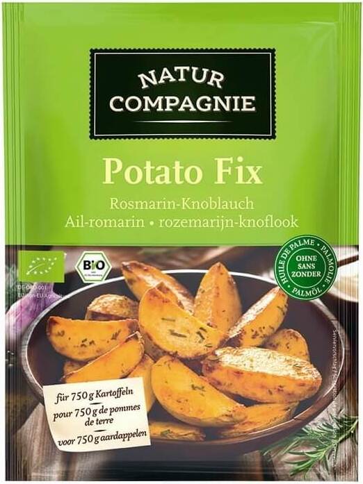 Kartoffelgewürz mit Knoblauch und Rosmarin BIO 35 g - NATUR COMPAGNIE