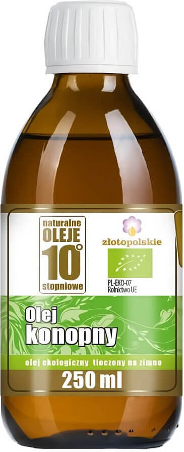 Kaltgepresstes Hanföl BIO 250 ml - POLISH GOLD