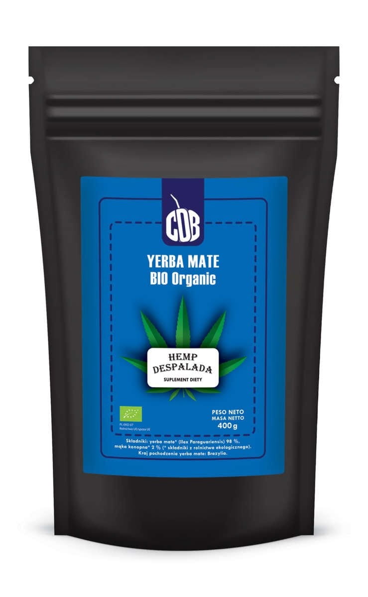 Yerba Mate Hanf despalada BIO 400 g - BIO MATE GRÜN