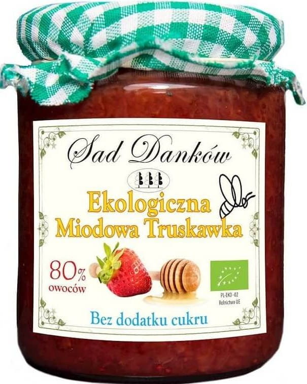 Erdbeerhonigmarmelade BIO 260 g - SAD DANKÓW