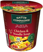 Ein Gericht im Becher, Suppe mit Huhn und asiatischen Nudeln BIO 55 g - NATUR COMPAGNIE