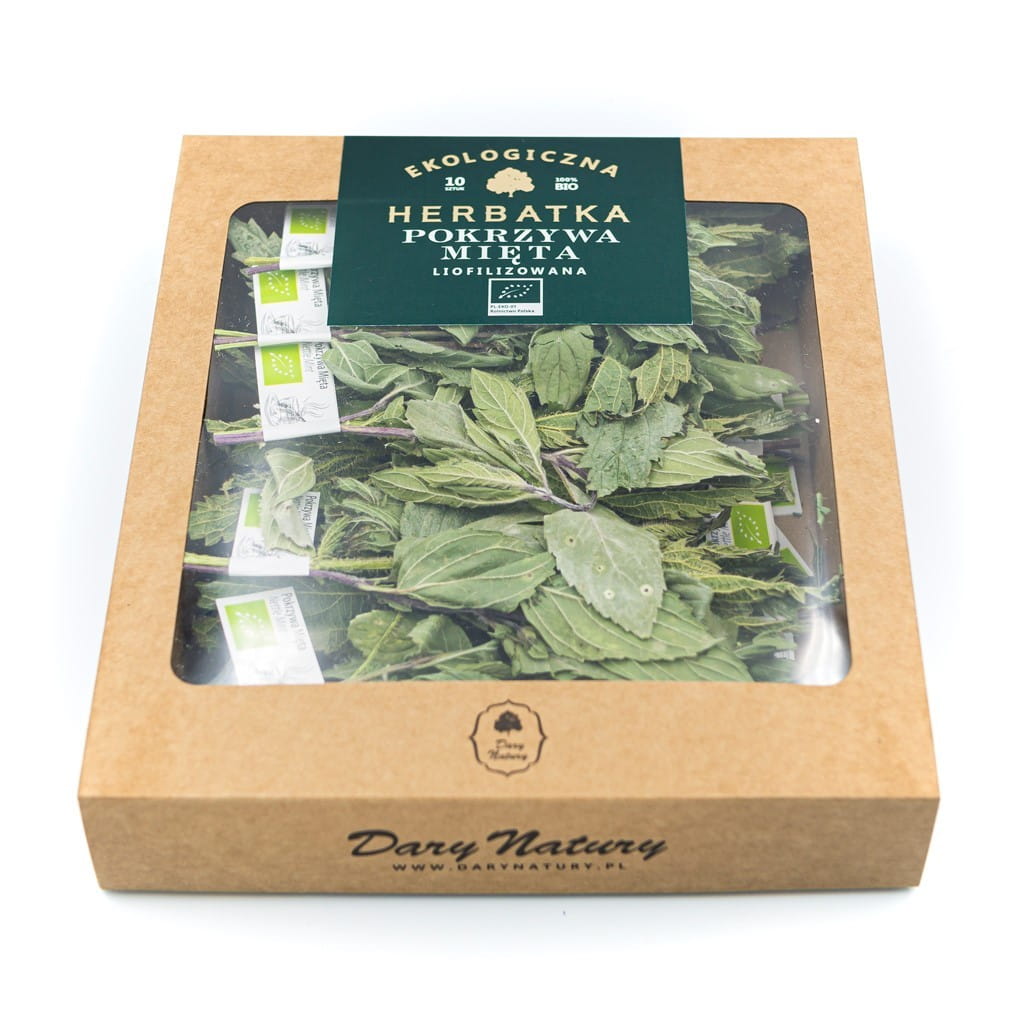 Gefriergetrockneter Brennnesseltee mit Minze BIO (10 x 1 g) 10 g - GESCHENKE DER NATUR