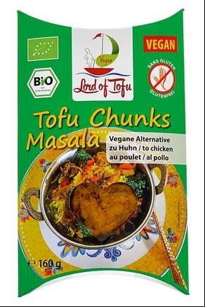 Veganes Produkt A'LA Chicken Tikka Masala glutenfrei BIO 160 g - LORD OF TOFU