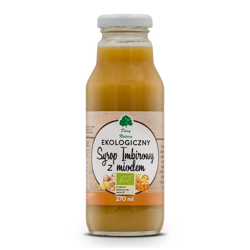 Ingwersirup mit Honig BIO 270 ml - GESCHENKE DER NATUR