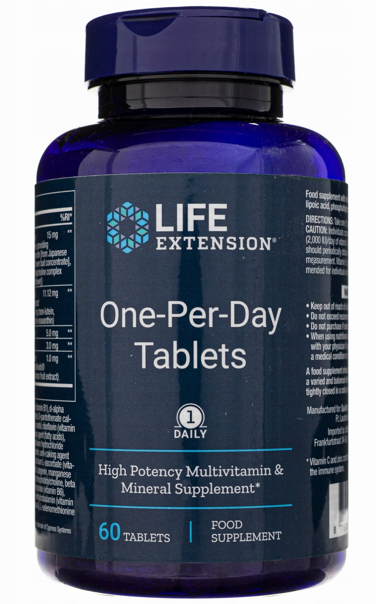 Oneperday Tabletten ein Satz Vitamine und Mineralstoffe 60 LIFE EXTENSION Tabletten