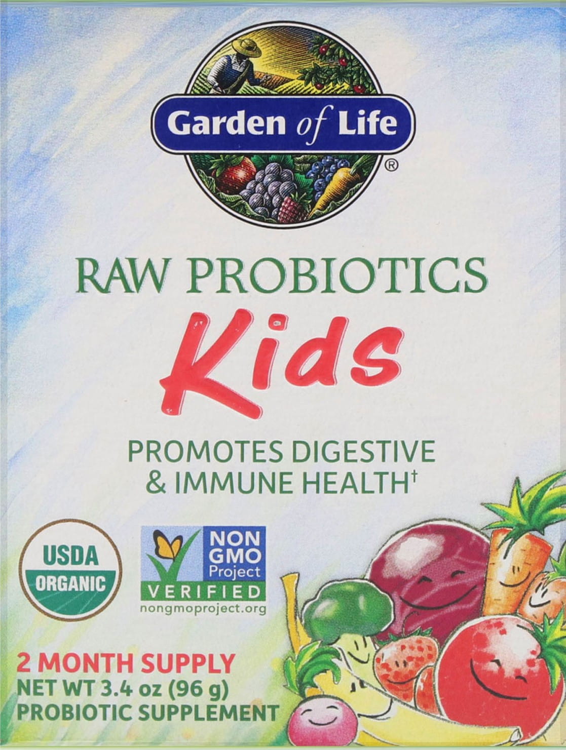 Eko raw probioTICs kids 96 g GARTEN DES LEBENS