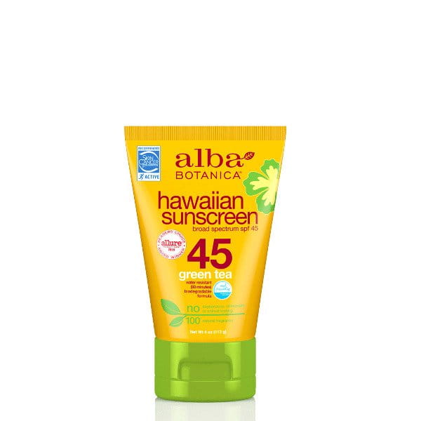 Hawaiianische Sonnencreme mit grünem Tee SPF45