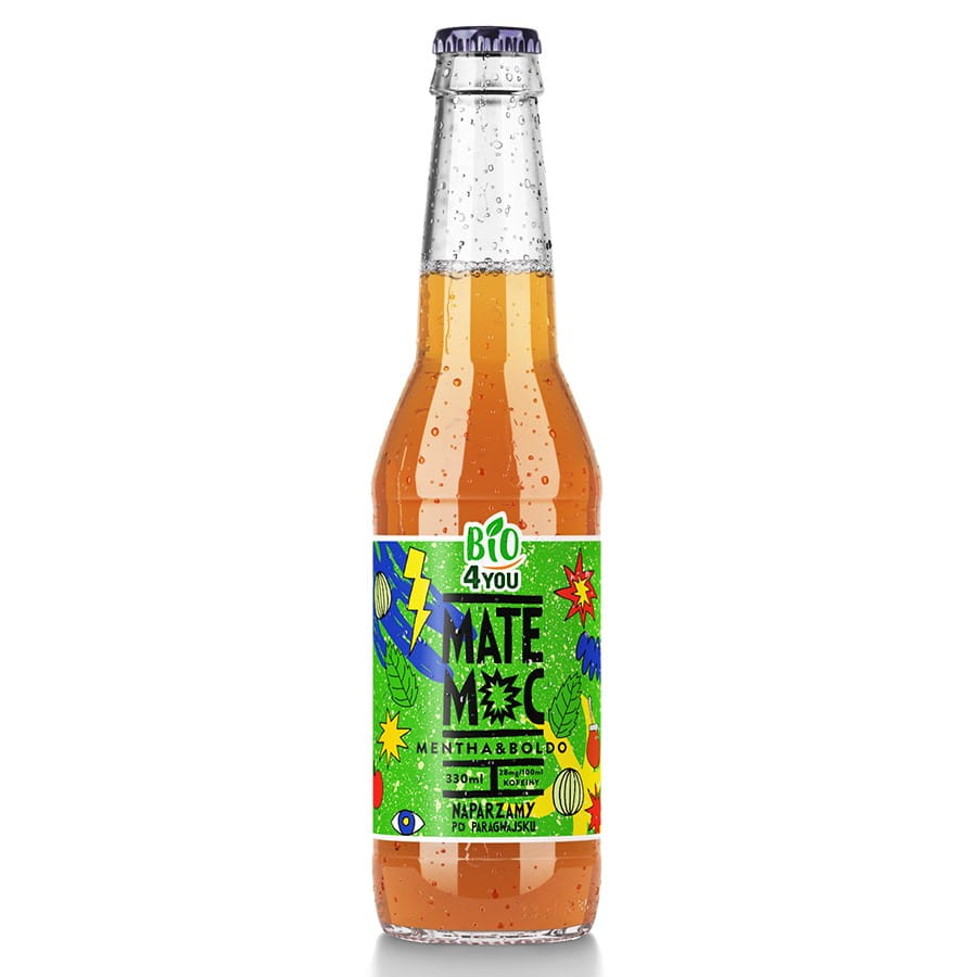 Yerba Mate moc - Mentha + Boldo BIO 330ml BIO4YOU