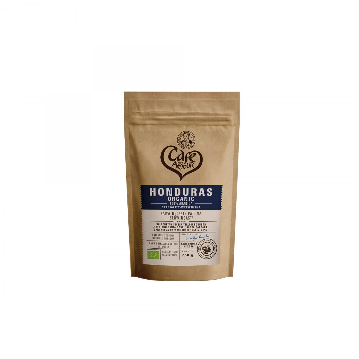 Gemahlener Kaffee, handgeröstet 100% Arabica Honduras BIO 250 g CAFE AMOUR
