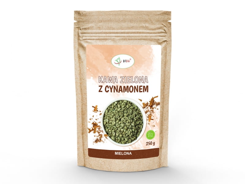 Gemahlener Rohkaffee mit Zimt 250 g - VIVIO - Biogo.de
