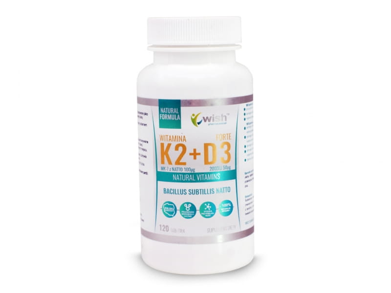 Vitamin K2MK7 + D3 2000iu 120 Tabletten WUNSCH - Biogo.de