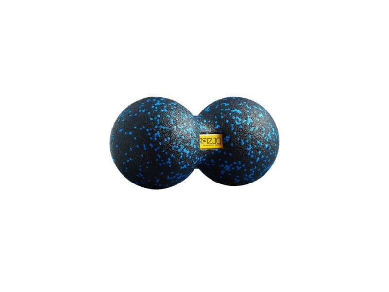 Doppelmassageball 8cm schwarz und blau - 4FIZJO - Biogo.de