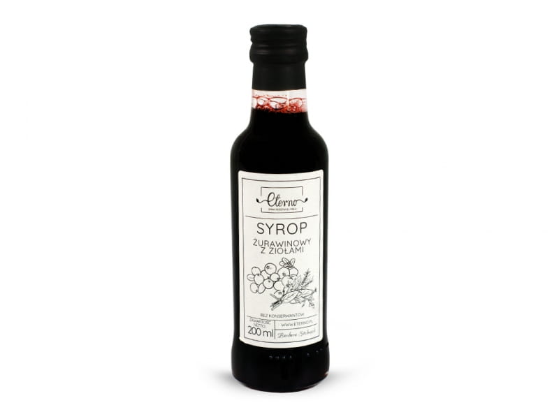 Cranberry-Sirup mit Kräutern ETERNO 200ml - Biogo.de