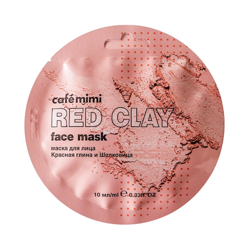 Gesichtsmaske roter Ton und Maulbeere 10 ml CAFEMIMI - Biogo.de