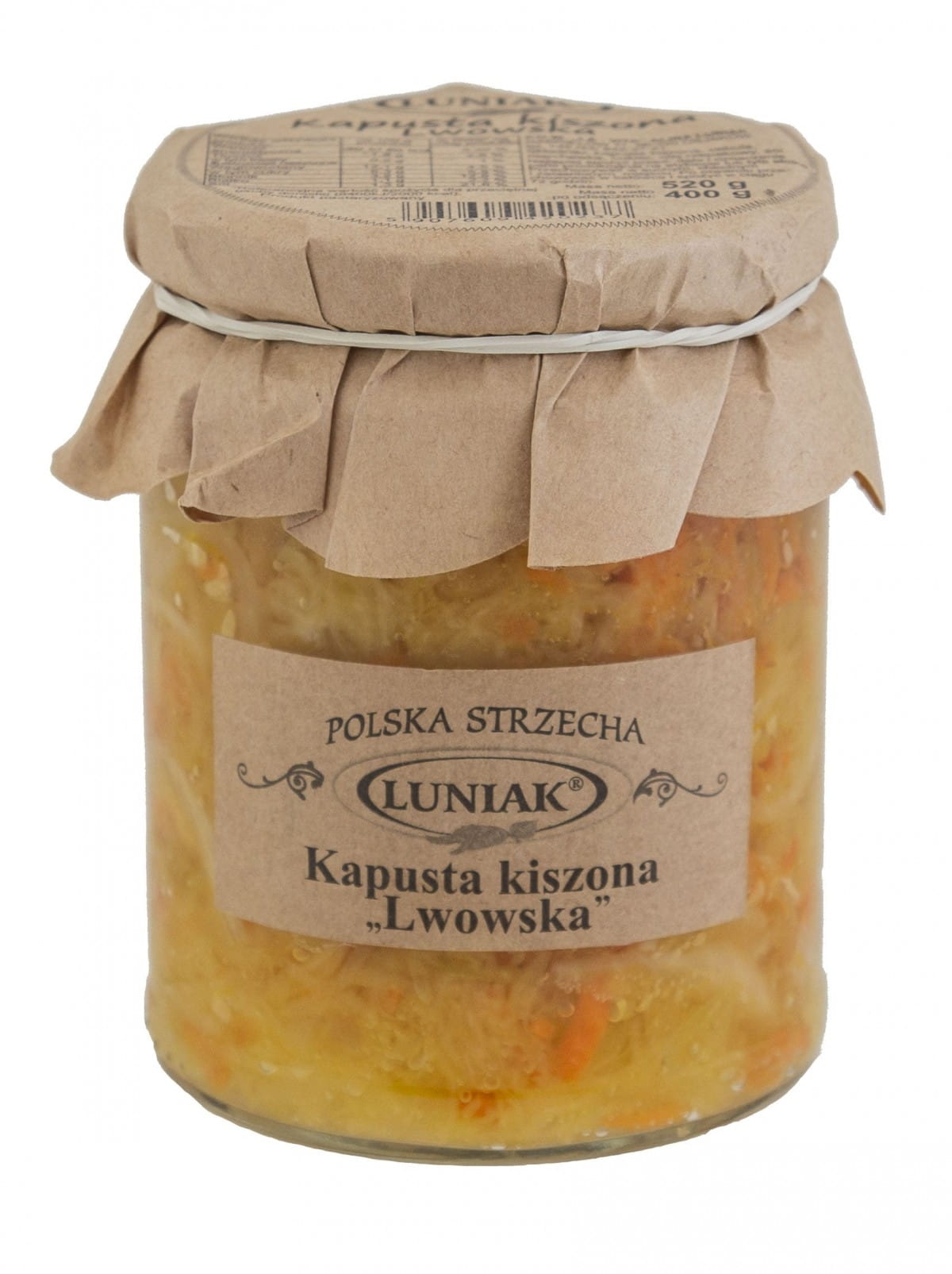 Sauerkraut aus Lemberg 520g LUNIAK - Biogo.de