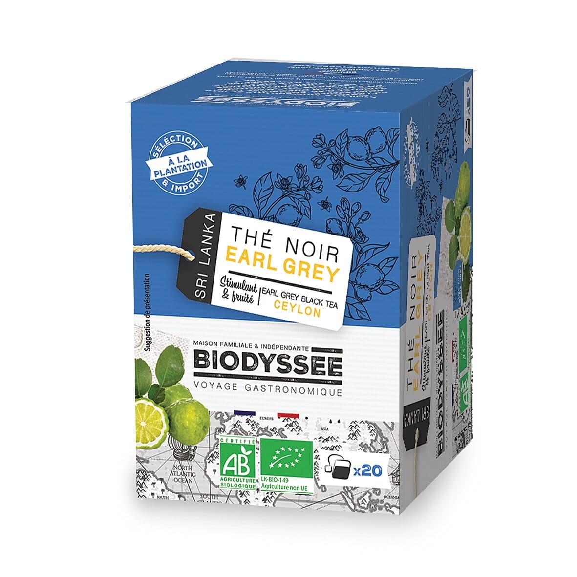 Earl Grey Ceylon Schwarztee 20x2g EKO BIODYSSEE - Biogo.de