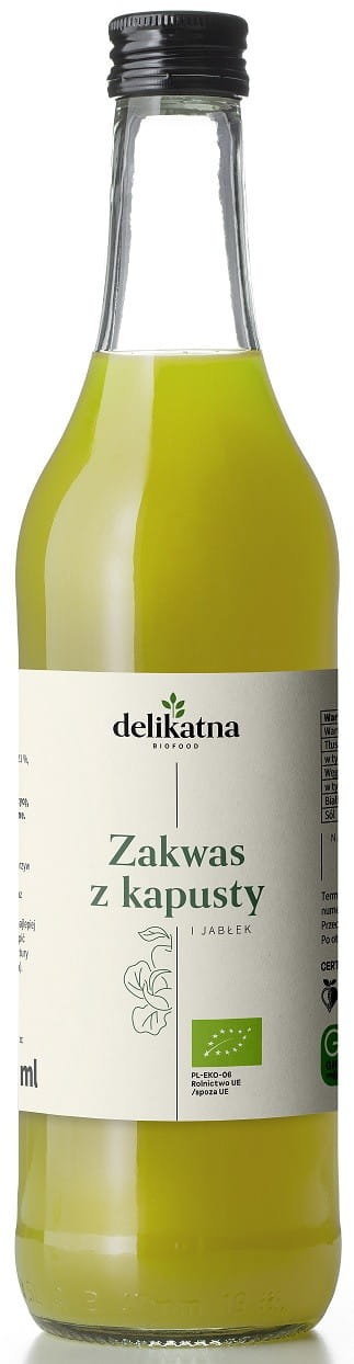 Sauerteig aus Kohl und Äpfeln BIO 500 ml - DELICATE - Biogo.de