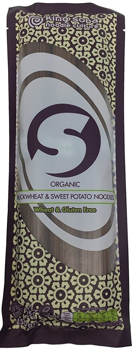 Glutenfreie Nudeln (Buchweizennudeln mit Süßkartoffeln) BIO 250 g - KING SOBA - Biogo.de