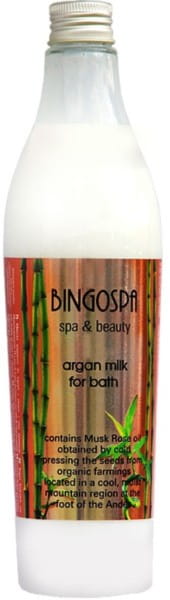 Argan-Bademilch mit Rose BINGOSPA - Biogo.de