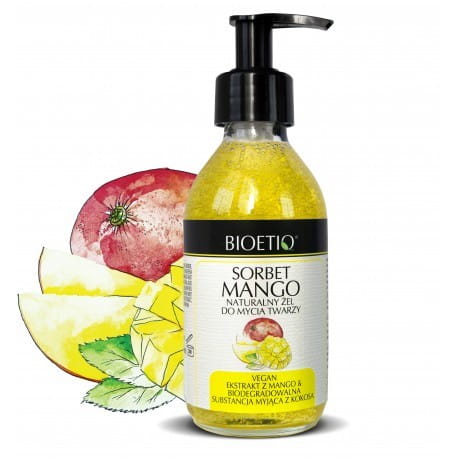 Mango Sorbet natürliches Gesichtsreinigungsgel BIOETIQ - Biogo.de