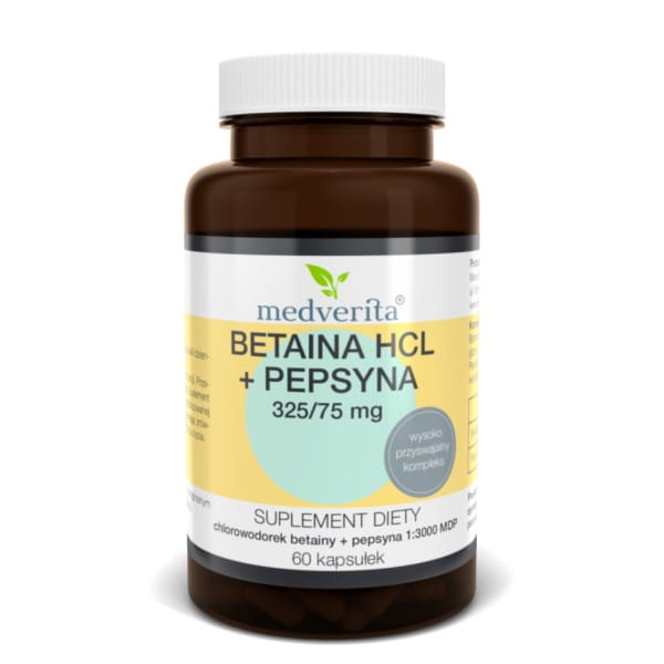 Betain HCL + Pepsin 325/75 mg MEDVERITA - Biogo.de