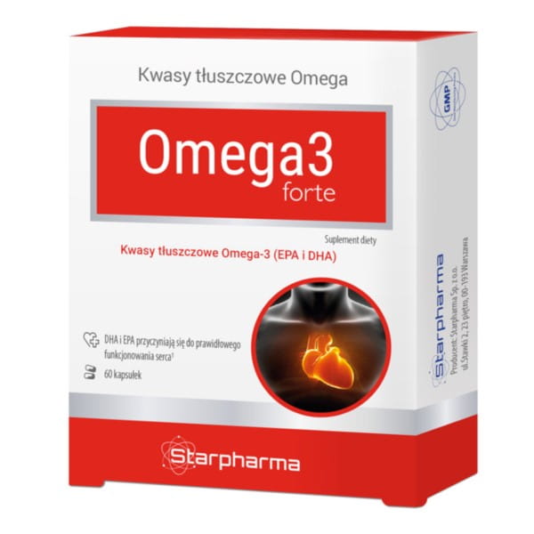OMEGA 3 FORTE 60 Kapseln STARPHARMA Fettsäuren - Biogo.de