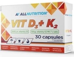 Vitamin D3 2000 K2 30 Kapseln ALLNUTRITION Widerstand - Biogo.de