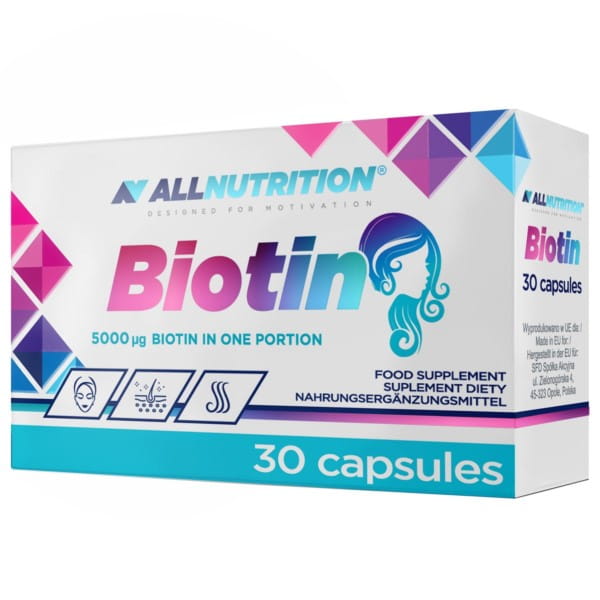 Biotyn Biotin 5 MG 30 Kapseln Haare Haut ALLNUTRITION - Biogo.de