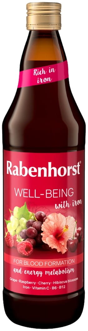 Mehrfruchtsaft mit Eisen und Vitamin C B6 B12 750 ml - RABENHORST - Biogo.de