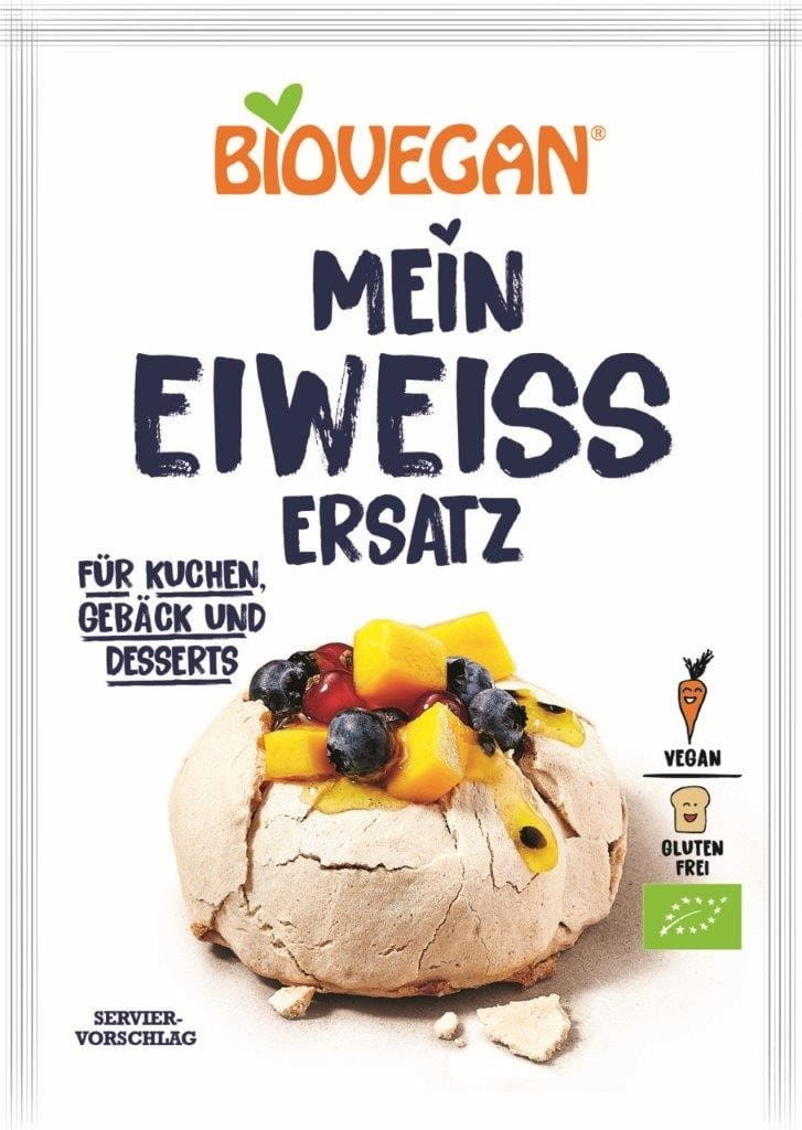 Ei-Eiweiß-Ersatz in Pulverform, vegan glutenfrei BIO 40 g - BIOVEGAN - Biogo.de