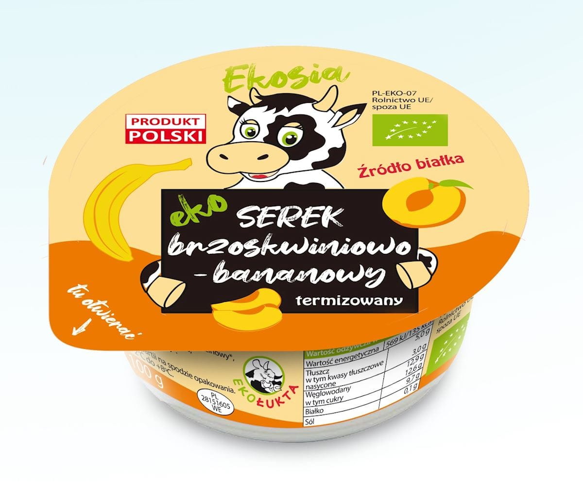 BIO PFIRSICH-BANANENKÄSE 120 g - ECO LUKTA - Biogo.de