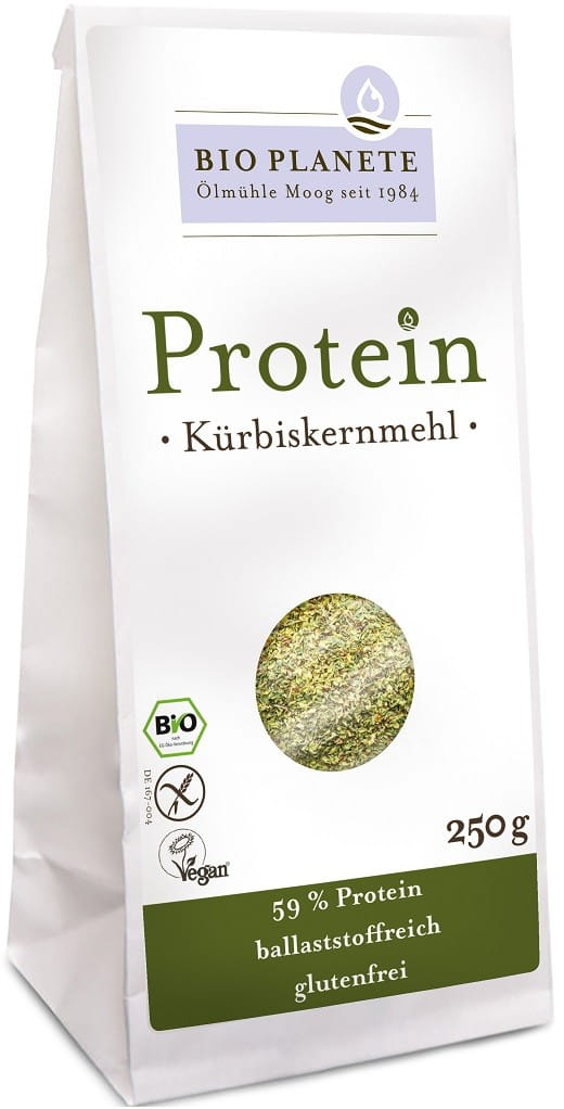 Kürbiskernmehl mit hohem Proteingehalt glutenfrei BIO 250 g - BIO PLANETE