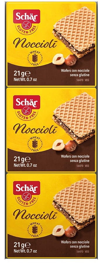 Noccioli bezlepkové orechové oblátky 63 g SCHÄR