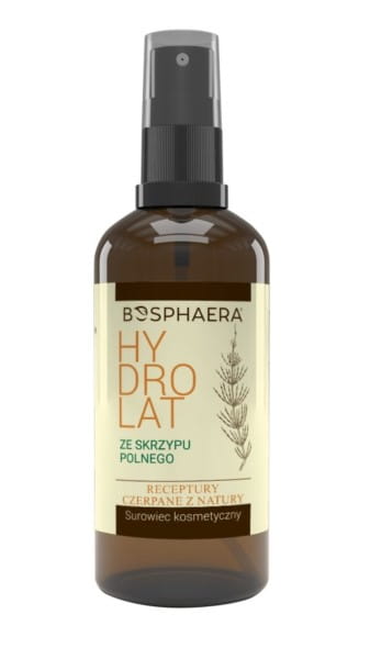 Bosphaera Schachtelhalm Hydrolat in 100 ml Flasche, naturreines Pflanzenwasser mit grüner Verpackung, für Hautpflege und Naturkosmetik