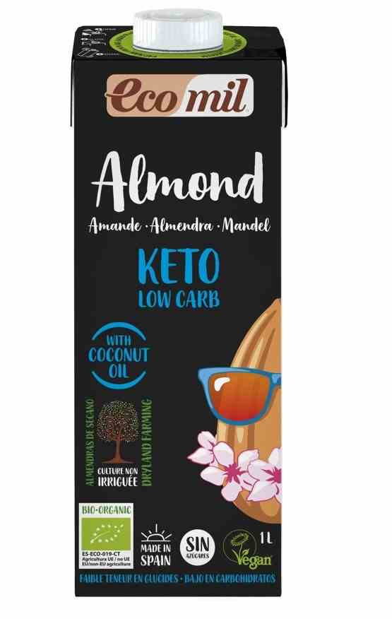 Bevanda alle mandorle Keto Low Carb Non OGM. Biologico 1 l ECOMIL Immagine secondaria del prodotto