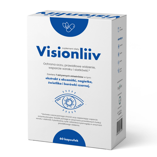 Visionliiv Augenschutz Kapseln von SUPLIIV für klares Sehen, Sehkraft und Netzhautunterstützung, abgebildet in der Dose