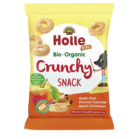 BIO 25 g HOLLE Reissnacks mit Zimt, zuckerfrei, natürliche Zutaten, kindgerechte Reiswaffeln in einer Packung.