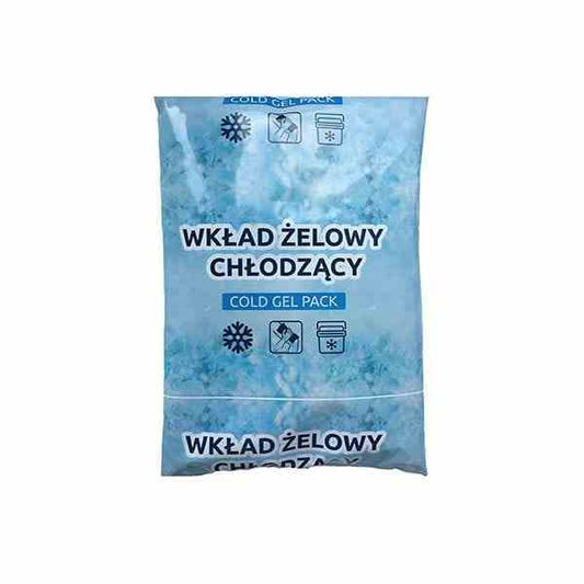 Kühlgel-Einlage von Biogo.pl, 420 g, kaltes Gelpack zur Linderung von Schmerzen und Schwellungen, auf dem Bild sichtbar.