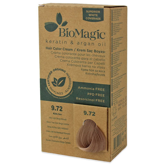 Haarfarbe sehr helles Strandblond von BIOMAGIC, 250 g, blondes Haarfärbemittel, natürliche Strähneneffekt