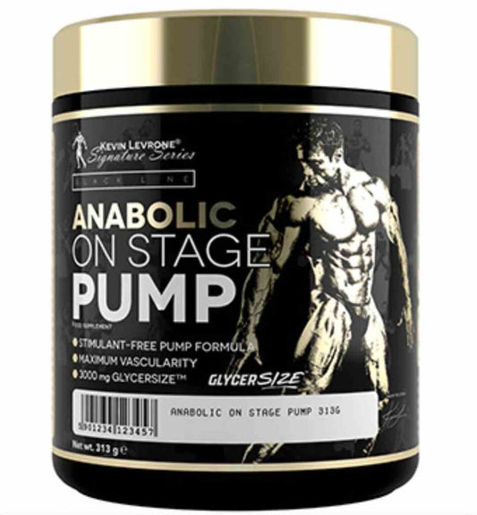 Levrone Anabolic On Stage Pump mit Drachenfrucht-Geschmack, 313g, zeigt die Dose mit pinker Frucht-Illustration.