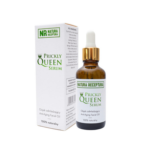 Stachelige Königin Anti-Falten Gesichtsserum von NATURA RECEPTURA in 50ml Flasche, glättet und pflegt reife Haut.